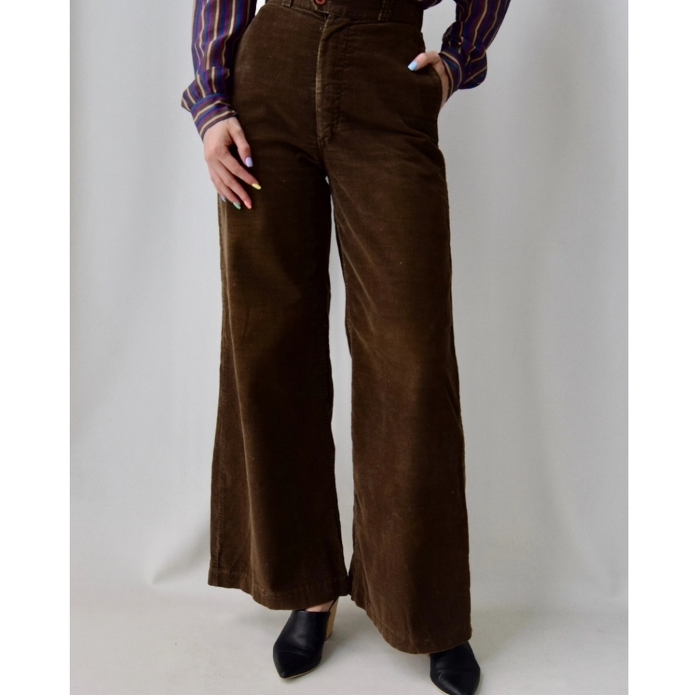 Vintage 70s Cord Flares brown